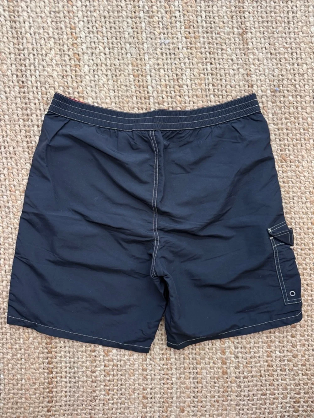 Vintage Polo Ralph Lauren Navy Blue  Drawstring Board Shorts Swim Trunks